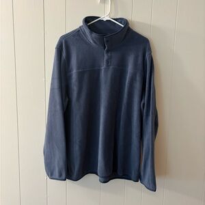 32 Degrees Blue Quarter-Zip Fleece Top Sweatshirt XL